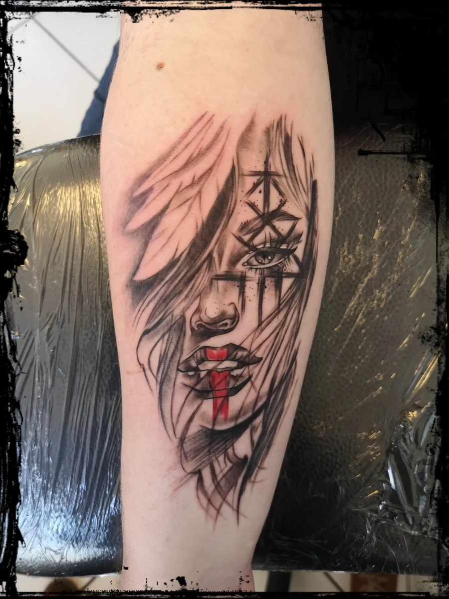 Tattoo-Arbeit 1 von Stefanie Spielberger – Farbstich Tattoo Trofaiach